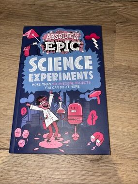 Absolutely Epic Science Experiments Kids Book - Navy & Hot Pink